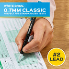 Paper Mate Mechanical Pencils, Write Bros. Classic #2 Pencil, Assorted Colors, 0.7mm, 24 Count - SJB-DIAMOND ELITES