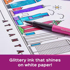 Paper Mate Flair Felt Tip Pens, Medium Point, 0.7mm, Metallic City Lights, 8 Count - SJB-DIAMOND ELITES
