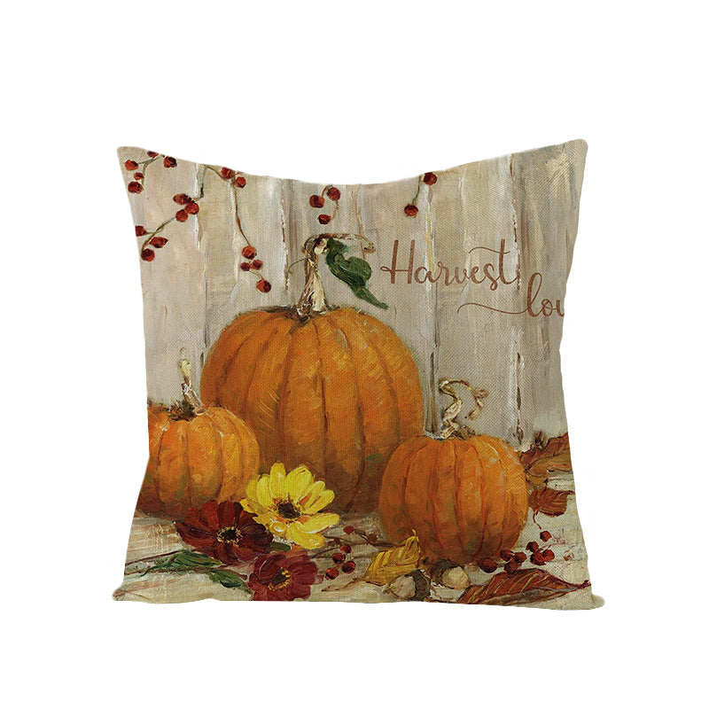 Linen Cushion  Office Sofa Cushion Cover Pi-Mart