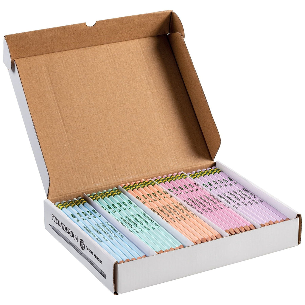 Ticonderoga #2 Pastel Pencils, 5 Assorted Colors, 150 Count - SJB-DIAMOND ELITES