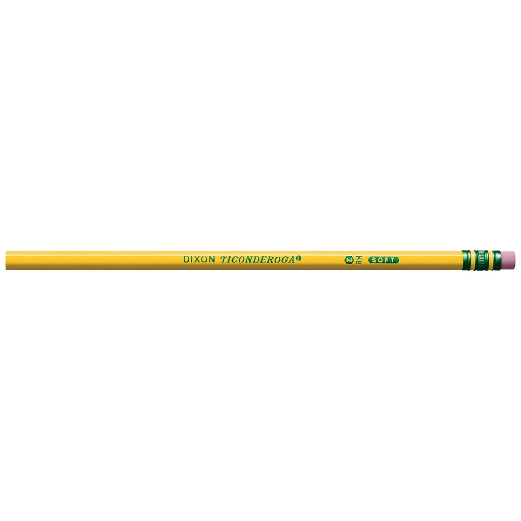 Ticonderoga Premium Wood Pencils, Unsharpened #2 Lead, Yellow, 24 Count - SJB-DIAMOND ELITES