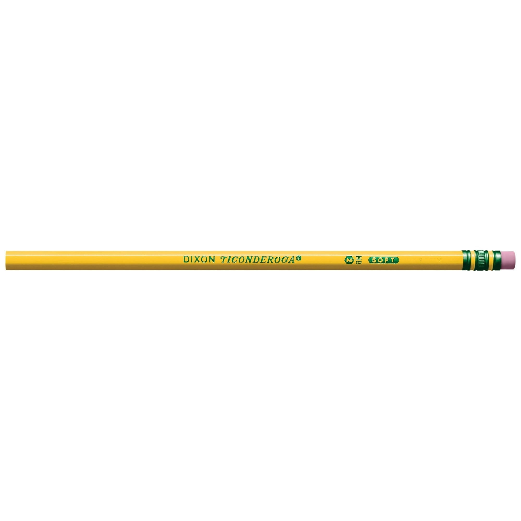 Ticonderoga Premium Wood Pencils, Unsharpened #2 Lead, Yellow, 24 Count - SJB-DIAMOND ELITES