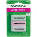 Ticonderoga Pastel Wedge Eraser, 3 Per Pack, 24 Packs - SJB-DIAMOND ELITES