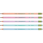 Ticonderoga #2 Pastel Pencils, 5 Assorted Colors, 10 Per Pack, 6 Packs - SJB-DIAMOND ELITES