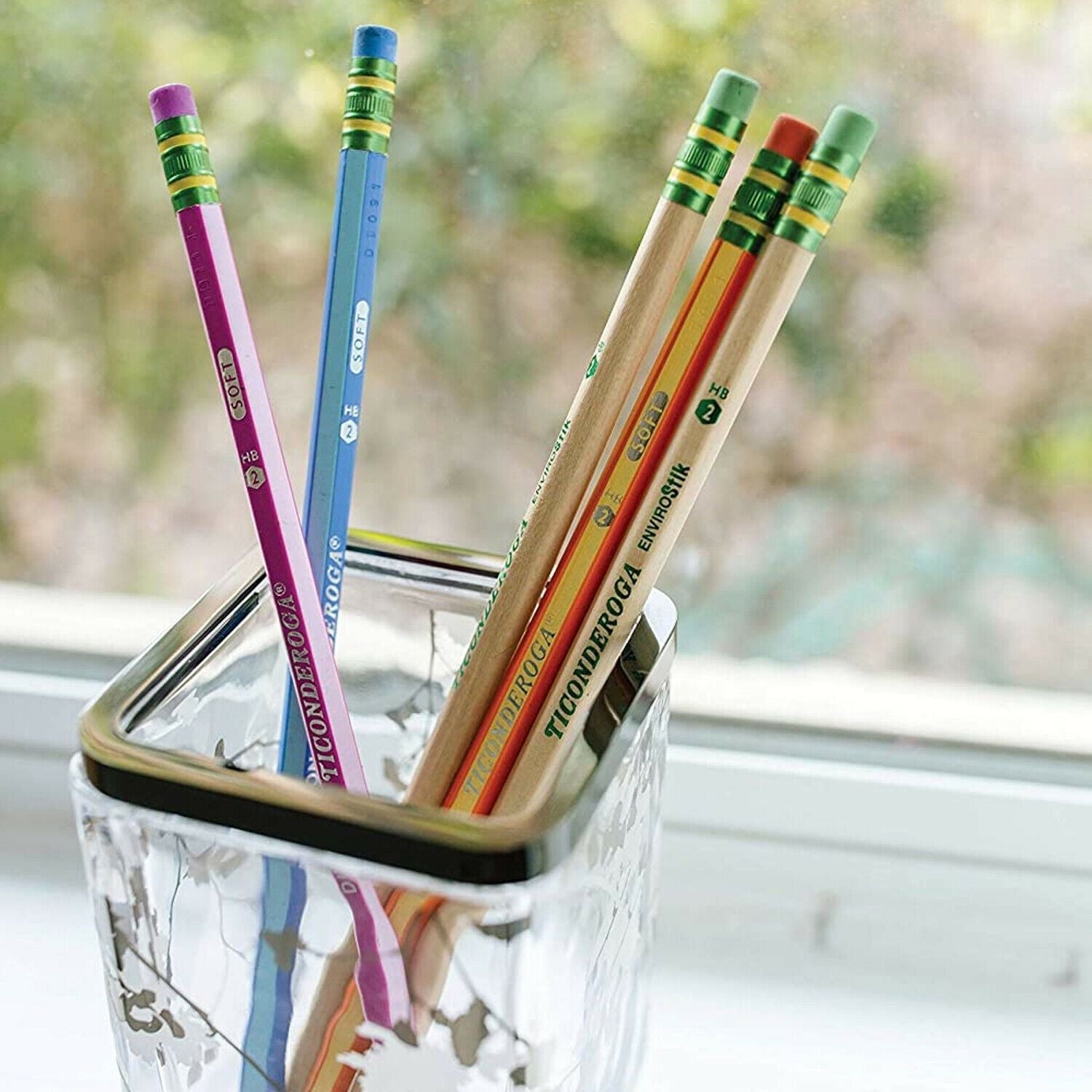 Ticonderoga Pencils #2 Renew Sharpened 10 Ct. Free Sharpener 1 Pack - SJB-DIAMOND ELITES