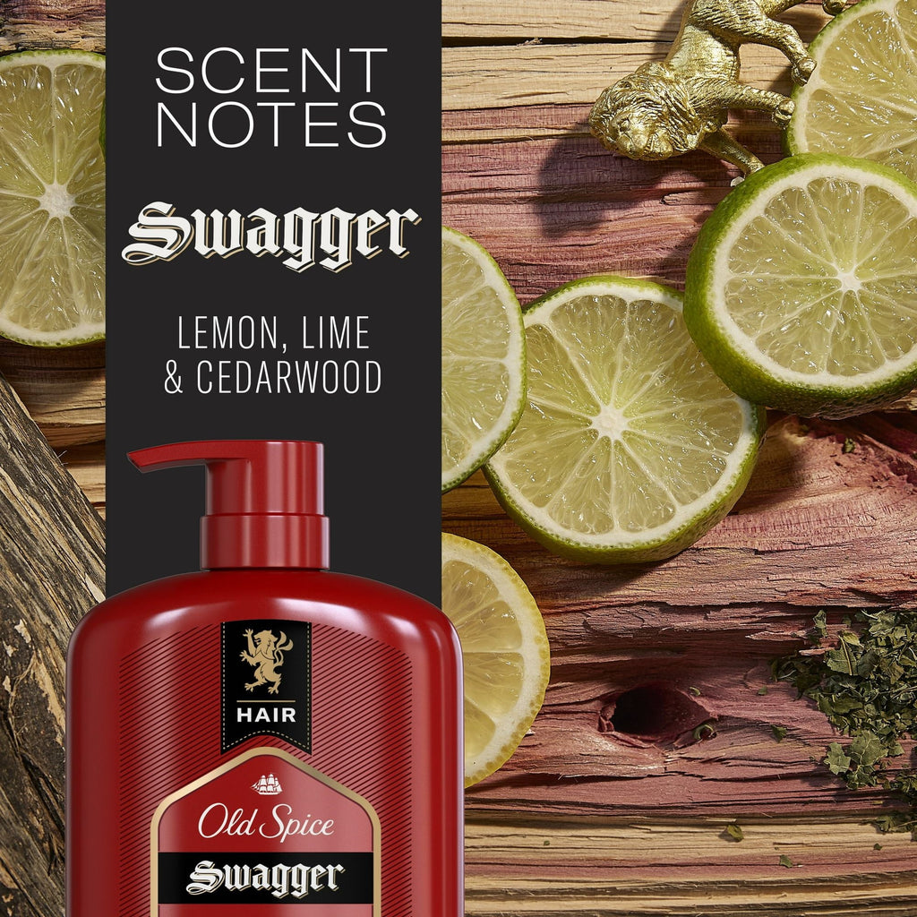 Old Spice Swagger Men 2-in-1 Shampoo and Conditioner, Moisturizing, 21.9 fl oz EasyOptionXY LLC