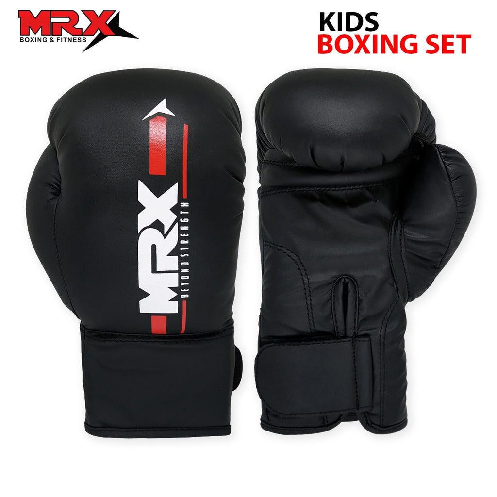 MRX Kids Boxing Gloves 6 Oz with Filled Punching Bag - Boys Girls Gift Set MRX Products
