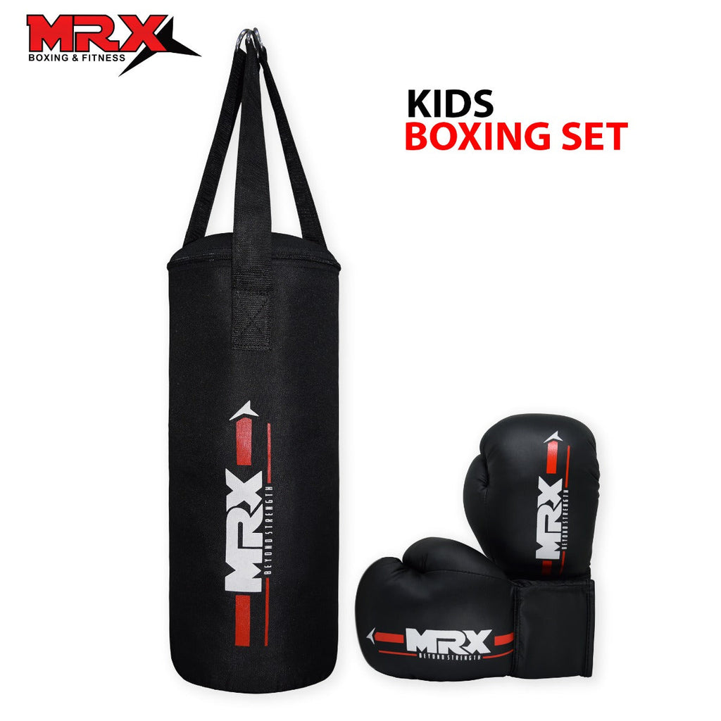 MRX Kids Boxing Gloves 6 Oz with Filled Punching Bag - Boys Girls Gift Set MRX Products