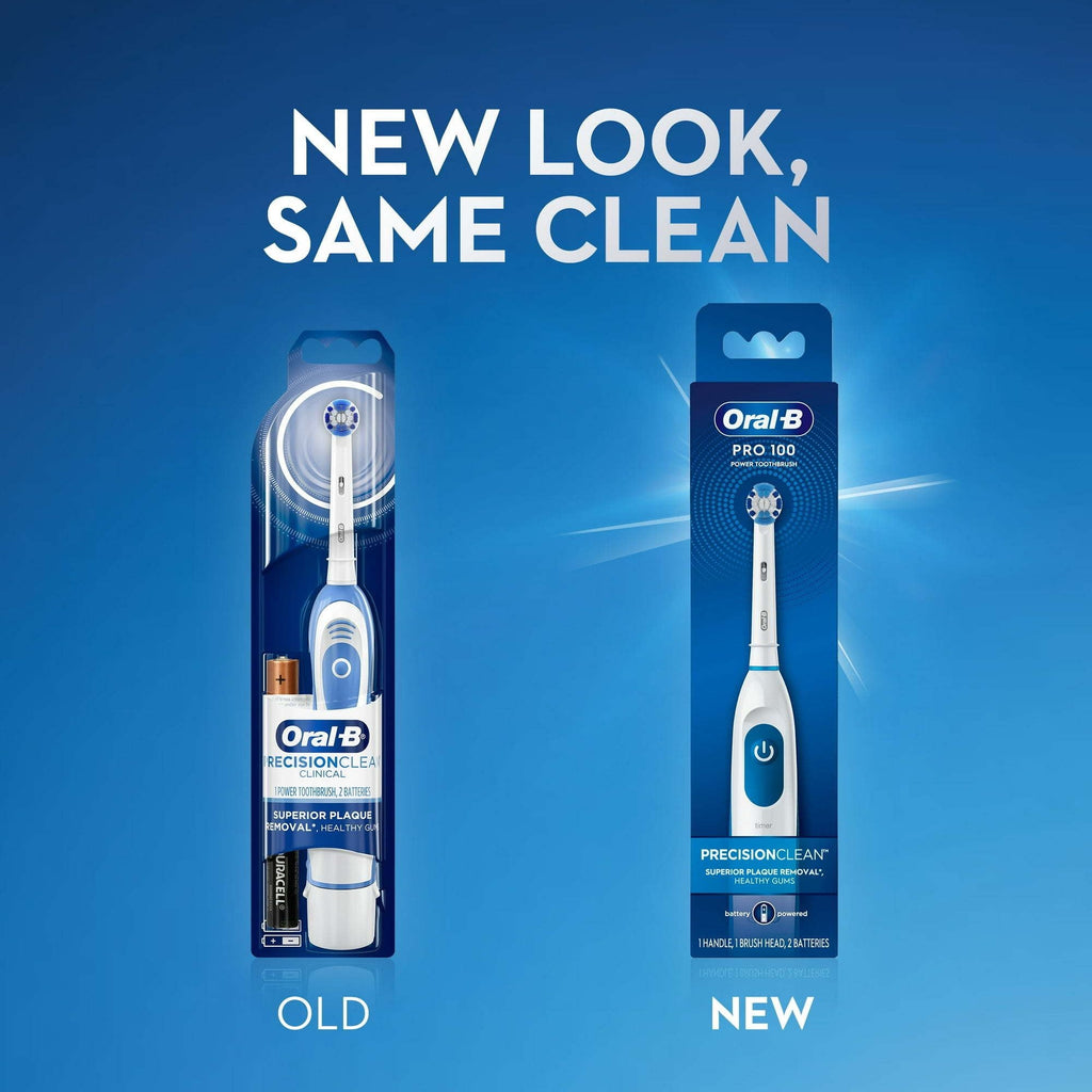 Oral-B Pro Health Clinical Battery Powered Toothbrush, 1 Ct, Compact Head, for Adults & Children 3+ EasyOptionXY LLC