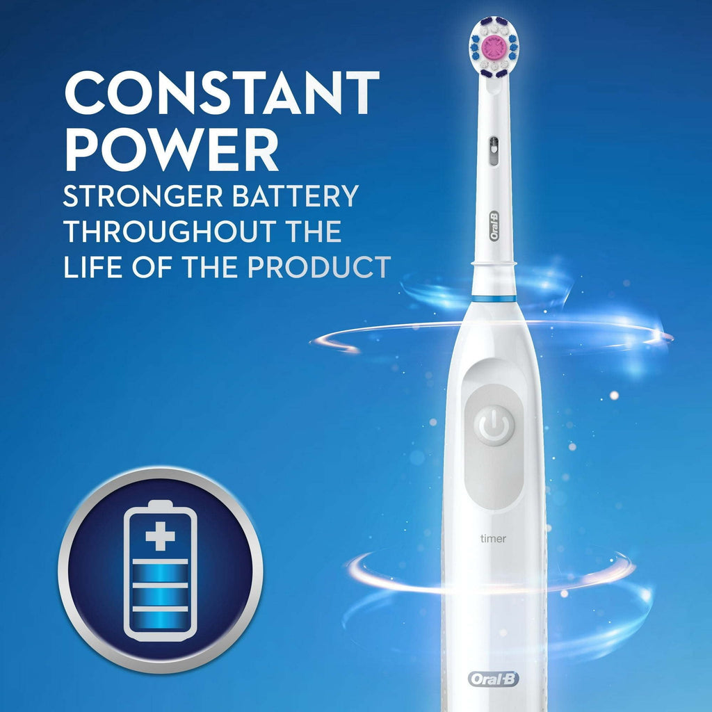 Oral-B PRO 100 3D White Battery Powered Compact Head Toothbrush, for Adults and Children 3+ EasyOptionXY LLC