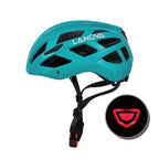 Male and female one-piece bicycle riding helmet with light Lootquake LLC