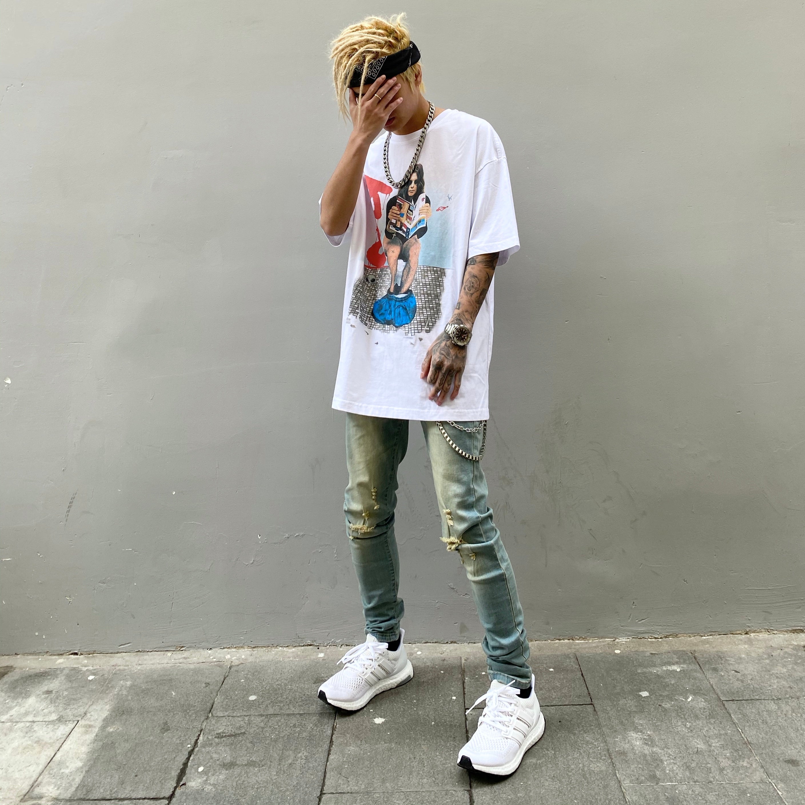 Casual print T-shirt Pi-Mart