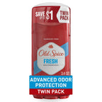 Old Spice Aluminum Free Deodorant Stick for Men, High Endurance Fresh, 3.4 oz, Twin Pack