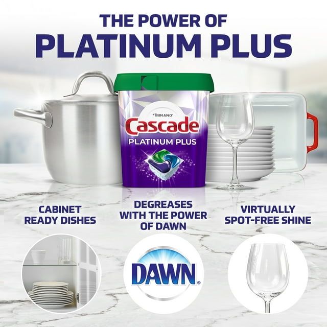 Cascade Platinum Plus Dishwasher Detergent Pacs, Fresh, 52 Count EasyOptionXY LLC