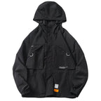 Korean Style Color Block Student Hooded Jacket Handsome Trend Pi-Mart
