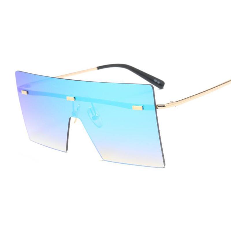 Oversized Luxury Graduent Elegnat Woman and Lady Sunglasses In Retro Vintage Modern Style Sunglasses  Rimless Eyewear oculos de sol SUnglasses With UV400Protection - SJB-DIAMOND ELITES