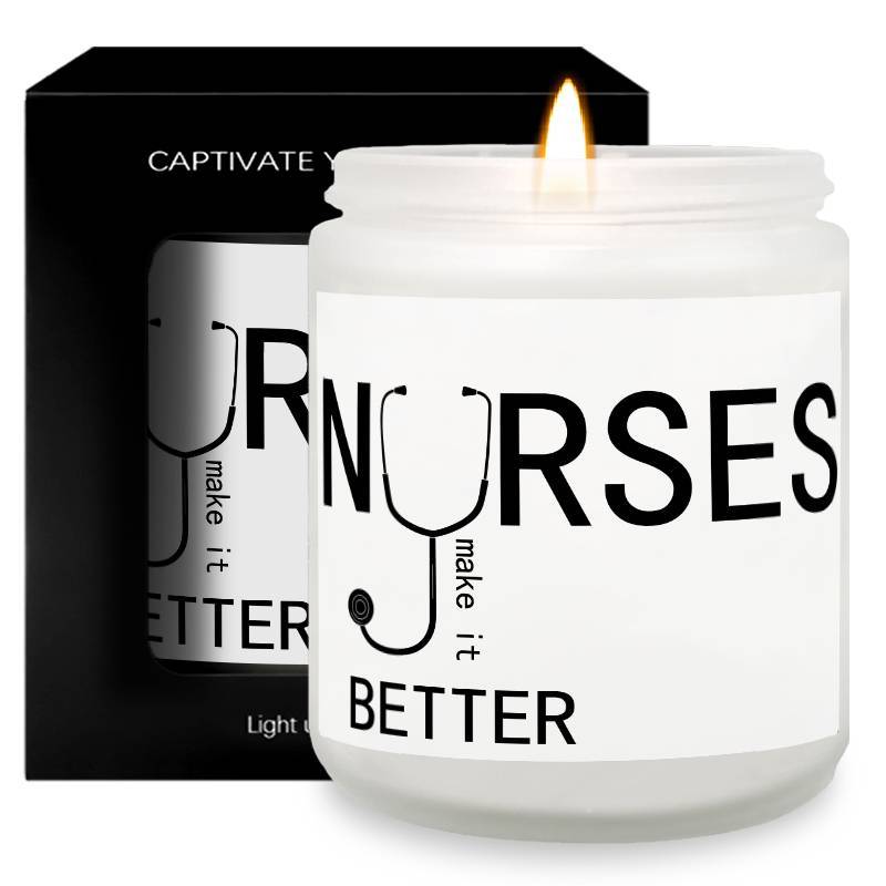 Lavender Scented Candle 5.3oz - Perfect Nursing Appreciation Gift for Men & Women, Ideal for Nurse Practitioners, Paramedics, Students - Unique Present for Birthdays, Thanksgiving, Graduation Lootquake LLC