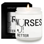 Lavender Scented Candle 5.3oz - Perfect Nursing Appreciation Gift for Men & Women, Ideal for Nurse Practitioners, Paramedics, Students - Unique Present for Birthdays, Thanksgiving, Graduation Lootquake LLC