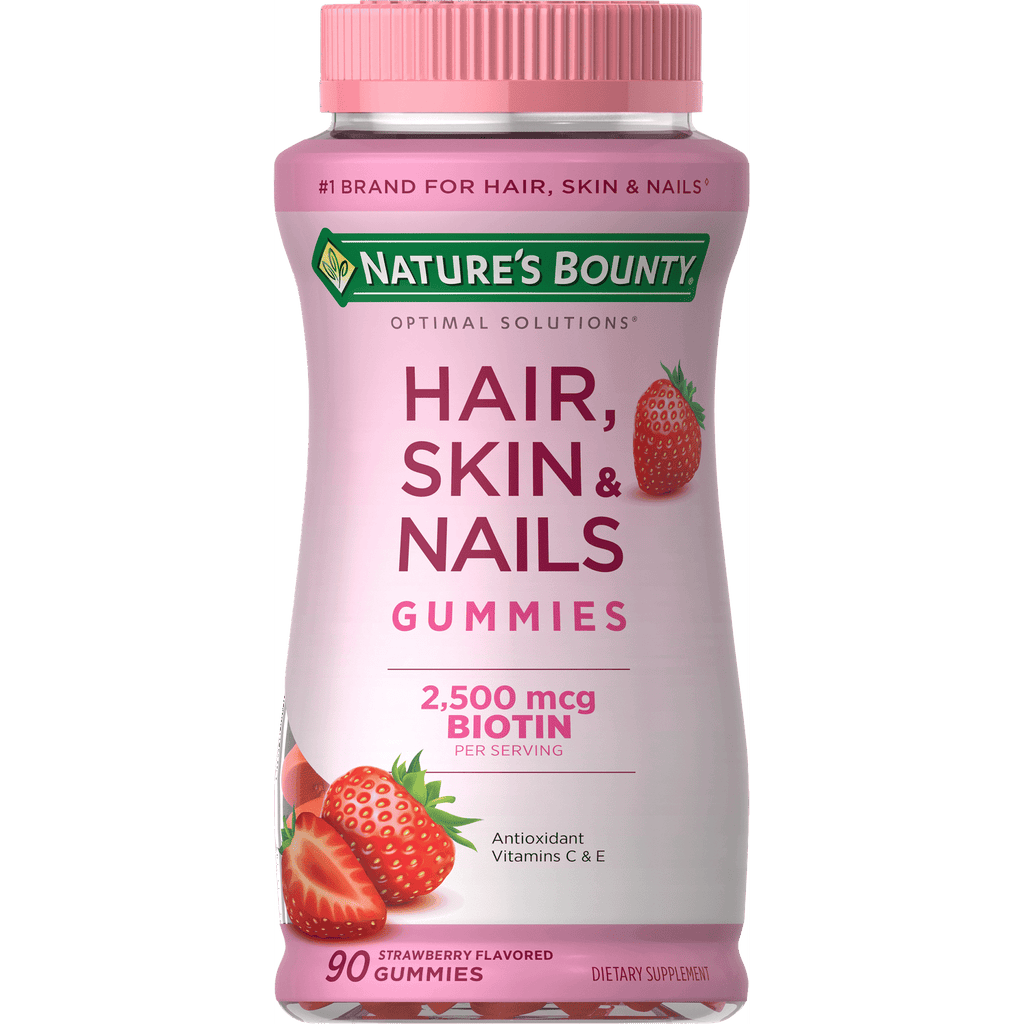 Nature's Bounty Hair Skin and Nail Vitamins With Biotin; Gummies; 90 Count EasyOptionXY LLC