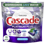Cascade Platinum Plus Dishwasher Detergent Pacs, Fresh, 11 Count
