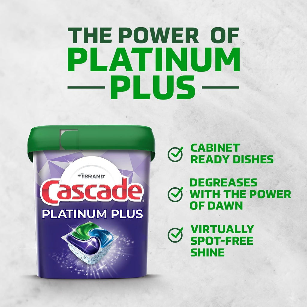 Cascade Platinum Plus Dishwasher Detergent Pacs, Fresh, 28 Count EasyOptionXY LLC