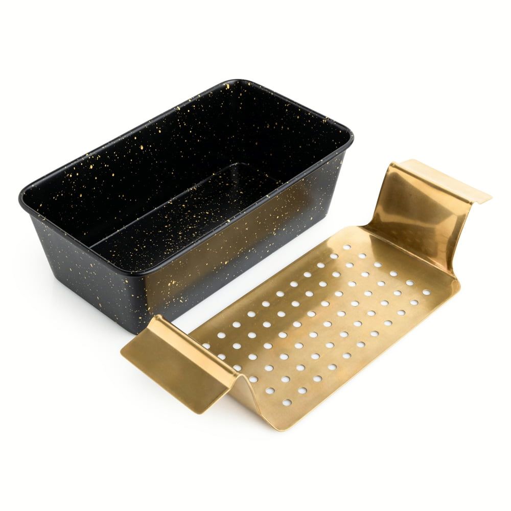 Thyme & Table Non-Stick Loaf Pan with Handled Stainless Steel Trivet for Serving EasyOptionXY LLC