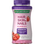 Nature's Bounty Advanced Hair; Skin and Nails Strawberry Gummies; 6000 mcg Biotin; 90 Count EasyOptionXY LLC