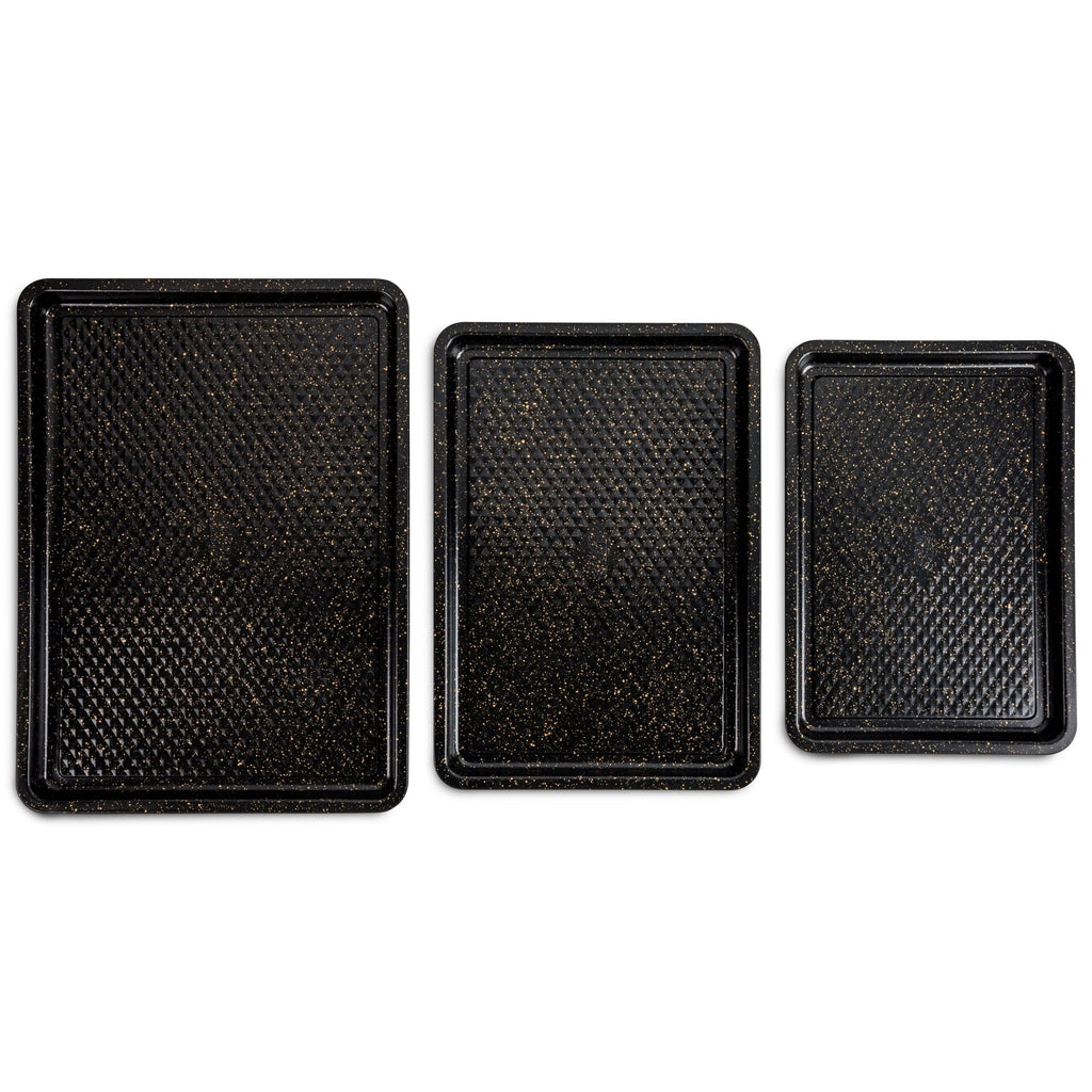 Thyme & Table Nonstick Sheet Pan 3-Piece Set, Black EasyOptionXY LLC
