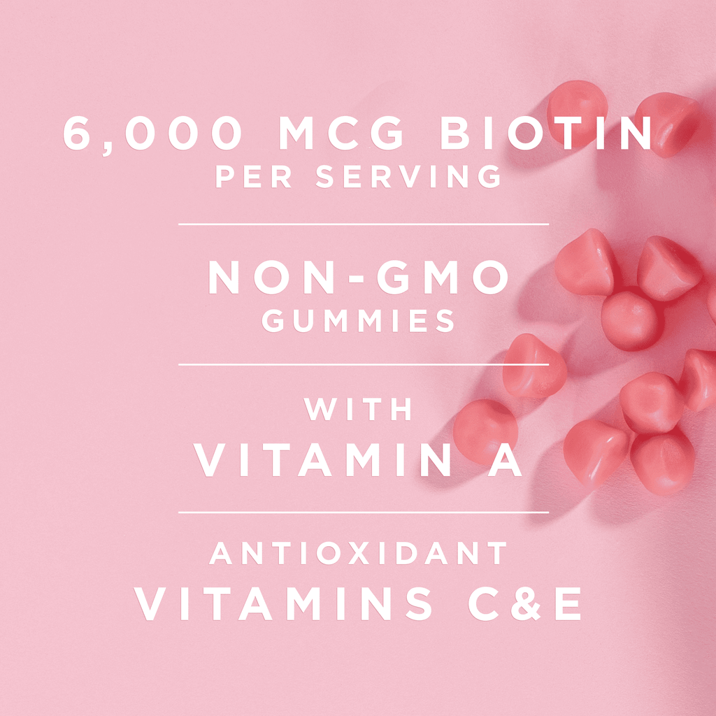 Nature's Bounty Advanced Hair; Skin and Nails Strawberry Gummies; 6000 mcg Biotin; 90 Count EasyOptionXY LLC