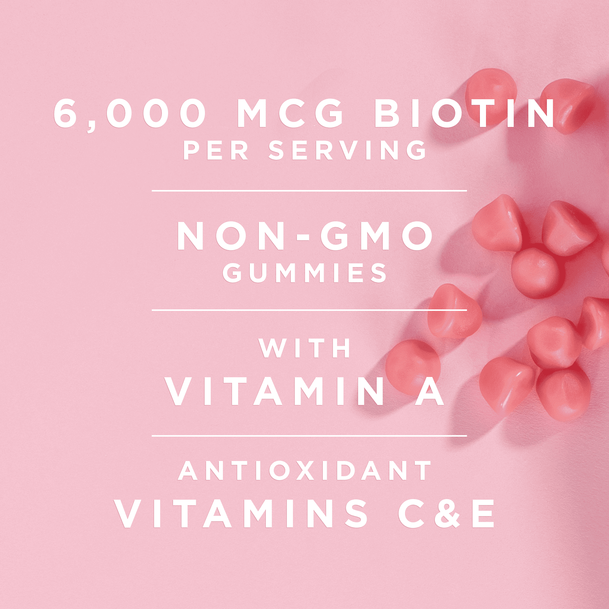 Nature's Bounty Advanced Hair; Skin and Nails Strawberry Gummies; 6000 mcg Biotin; 90 Count EasyOptionXY LLC