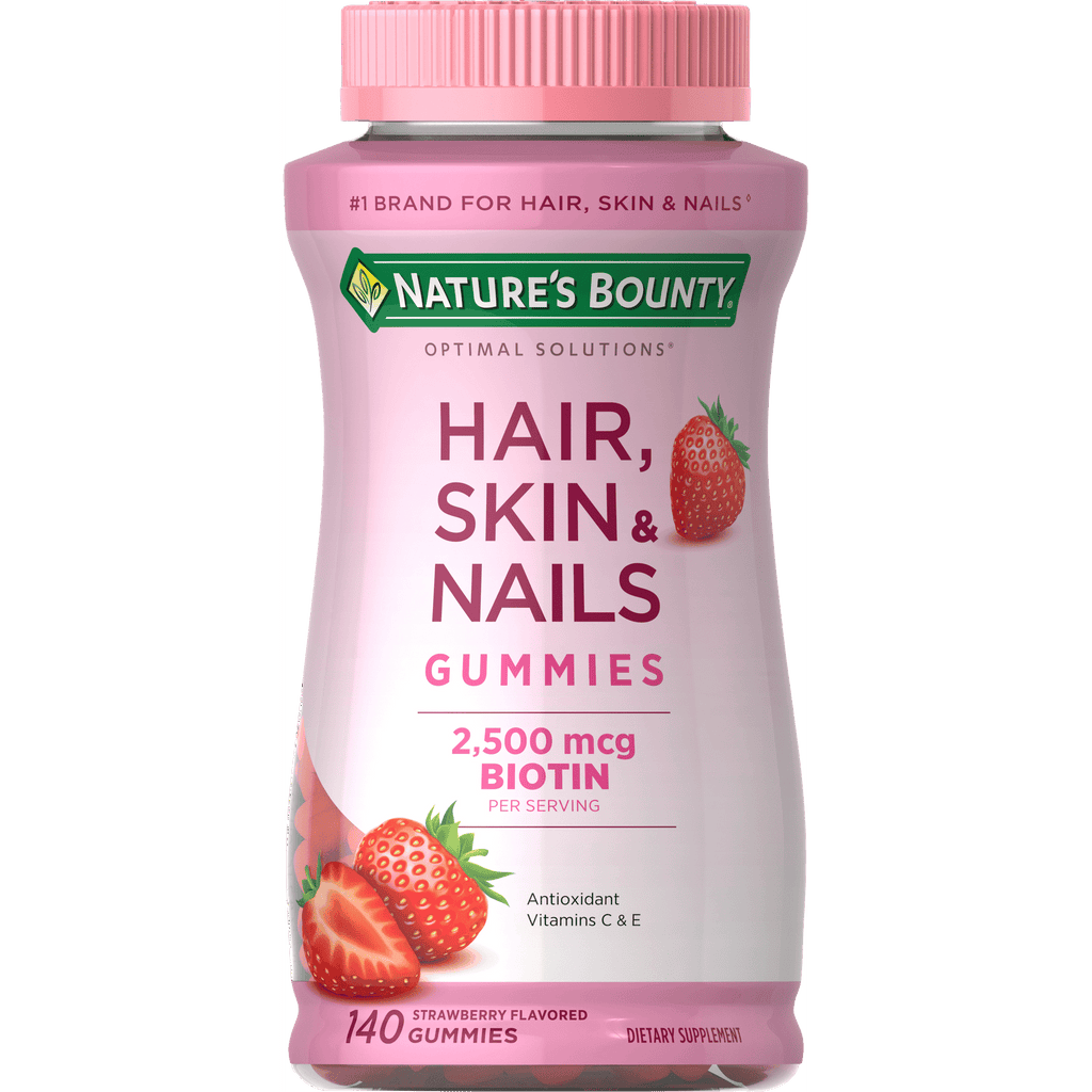 Nature's Bounty Hair Skin and Nails Vitamins With Biotin Gummies; 140 Count EasyOptionXY LLC