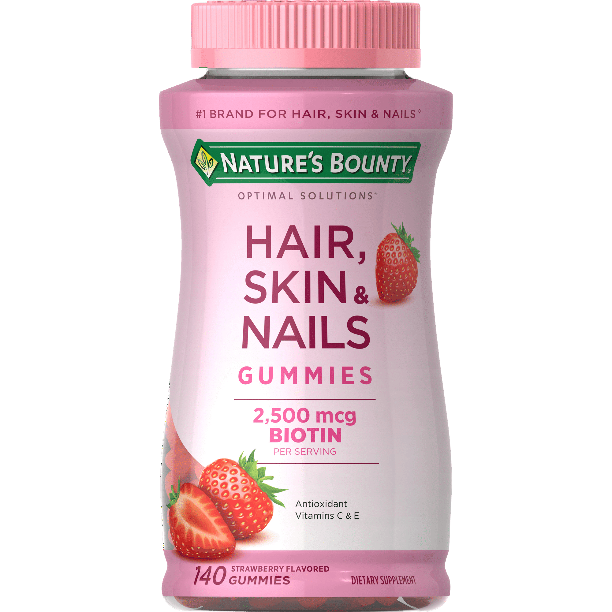 Nature's Bounty Hair Skin and Nails Vitamins With Biotin Gummies; 140 Count EasyOptionXY LLC