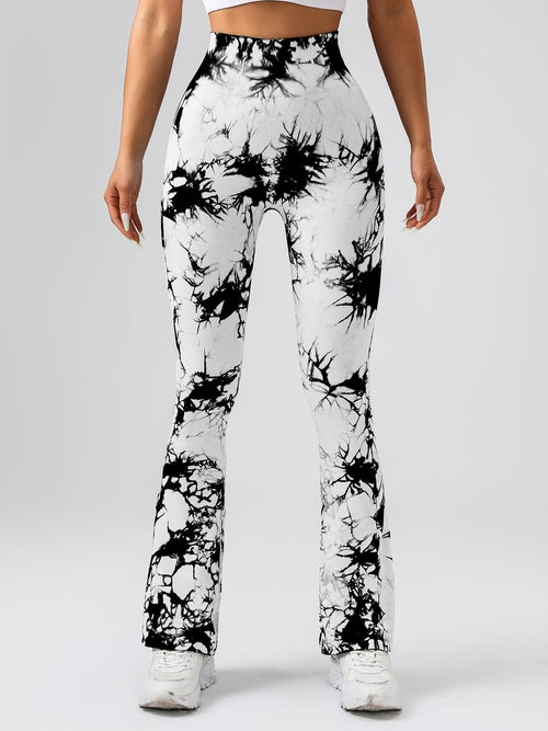 High-Waist Tummy Control Flare Yoga leggings For Women - SJB-DIAMOND ELITES