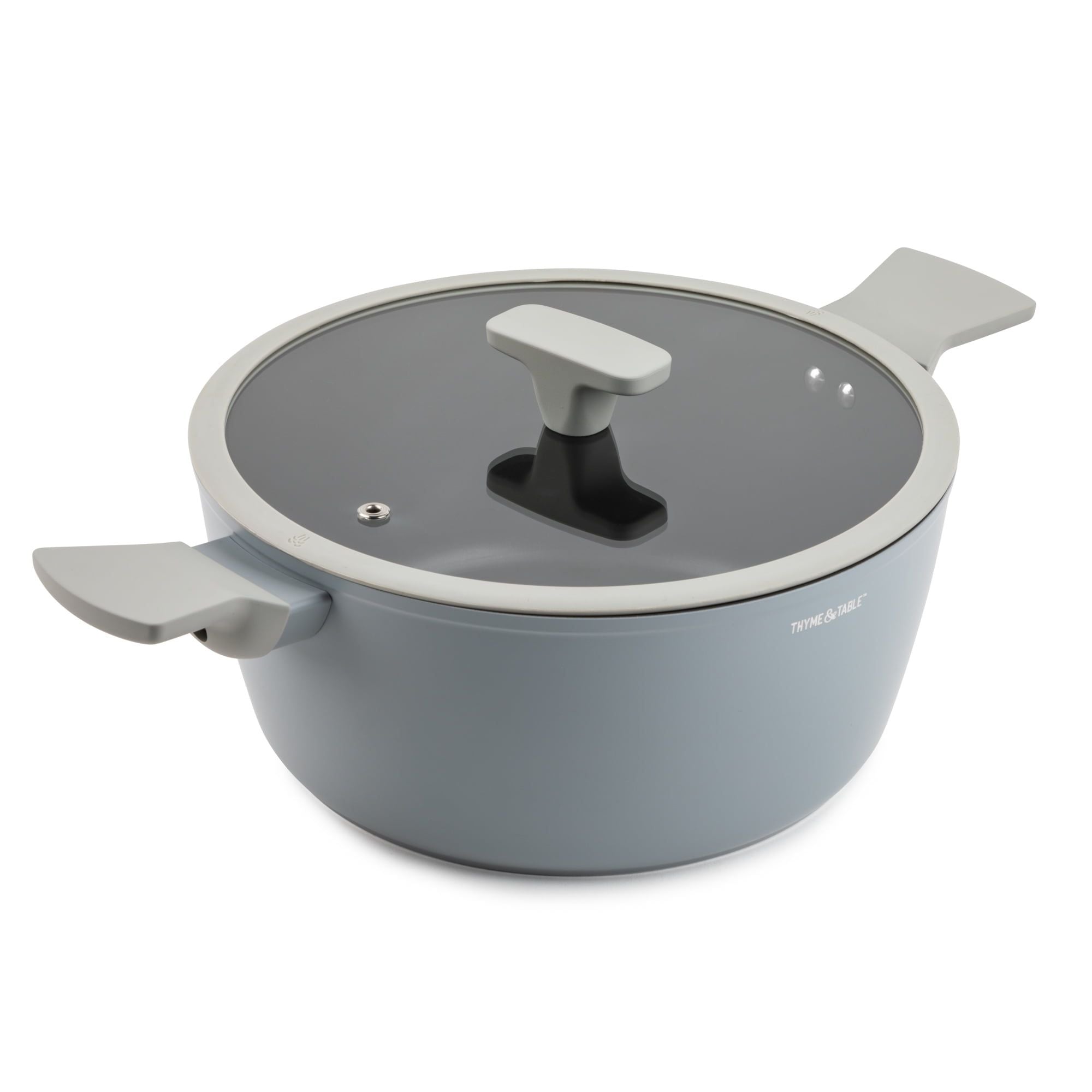 Thyme & Table Nonstick Eden Cookware, 12-Piece Set, Cool Grey EasyOptionXY LLC