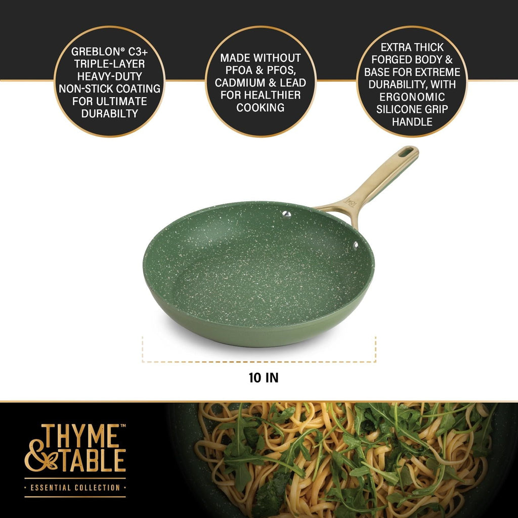 Thyme & Table Nonstick 10" Supreme Fry Pan, Olive EasyOptionXY LLC