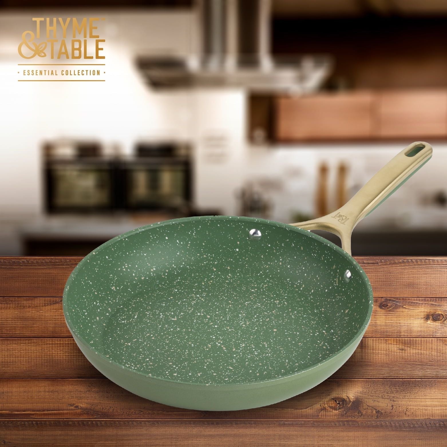 Thyme & Table Nonstick 10" Supreme Fry Pan, Olive EasyOptionXY LLC