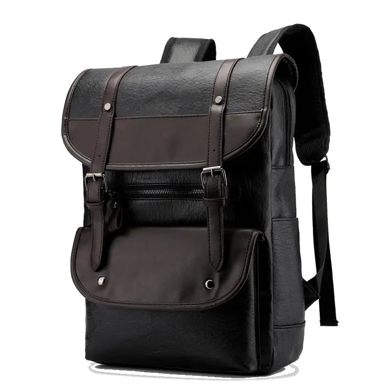 New PU waterproof backpack student computer bag Lootquake LLC