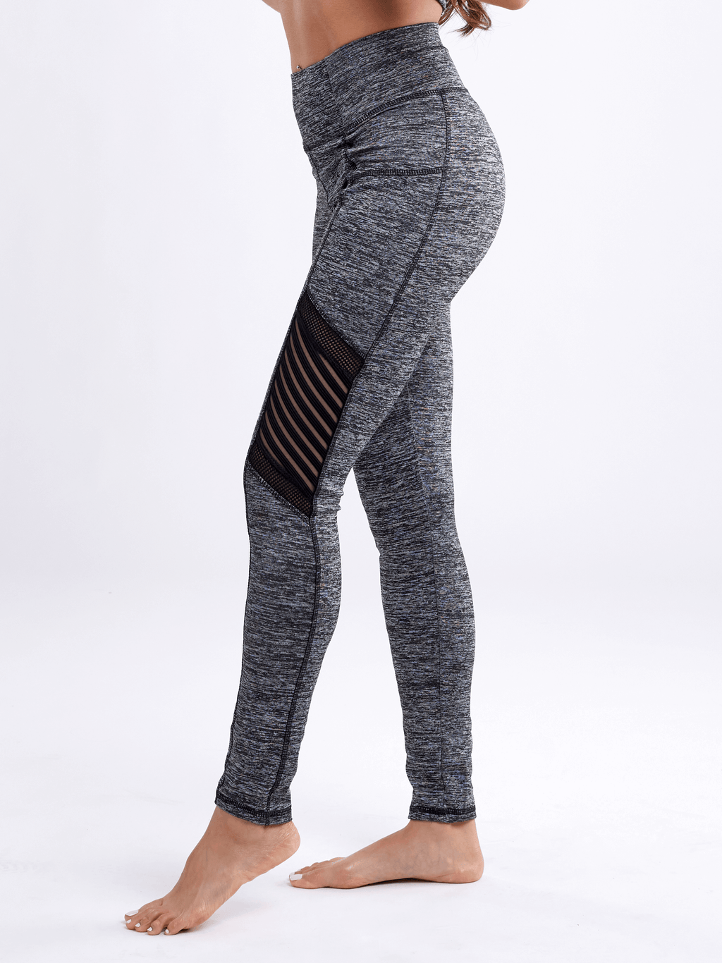 JupiterGear High-Waisted Pilates Leggings with Side Pockets & Mesh Pan - SJB-DIAMOND ELITES