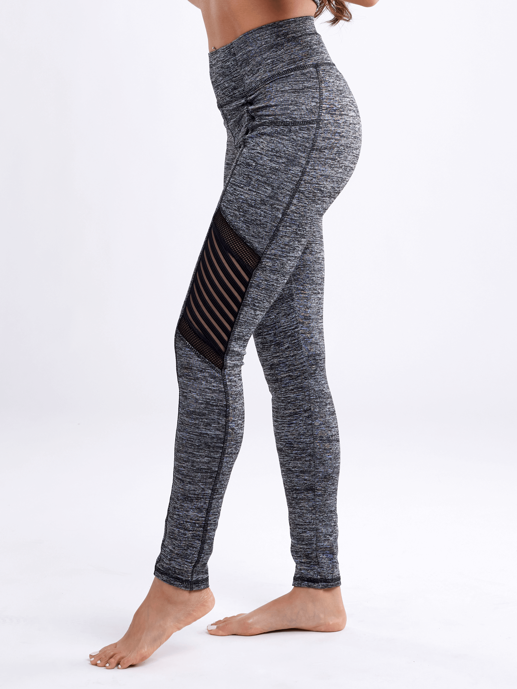 JupiterGear High-Waisted Pilates Leggings with Side Pockets & Mesh Pan - SJB-DIAMOND ELITES