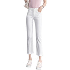 White Jeans Thin and Straight Slim for Spring and Autumn Cropped pants SHOMICOBOUTIQUE