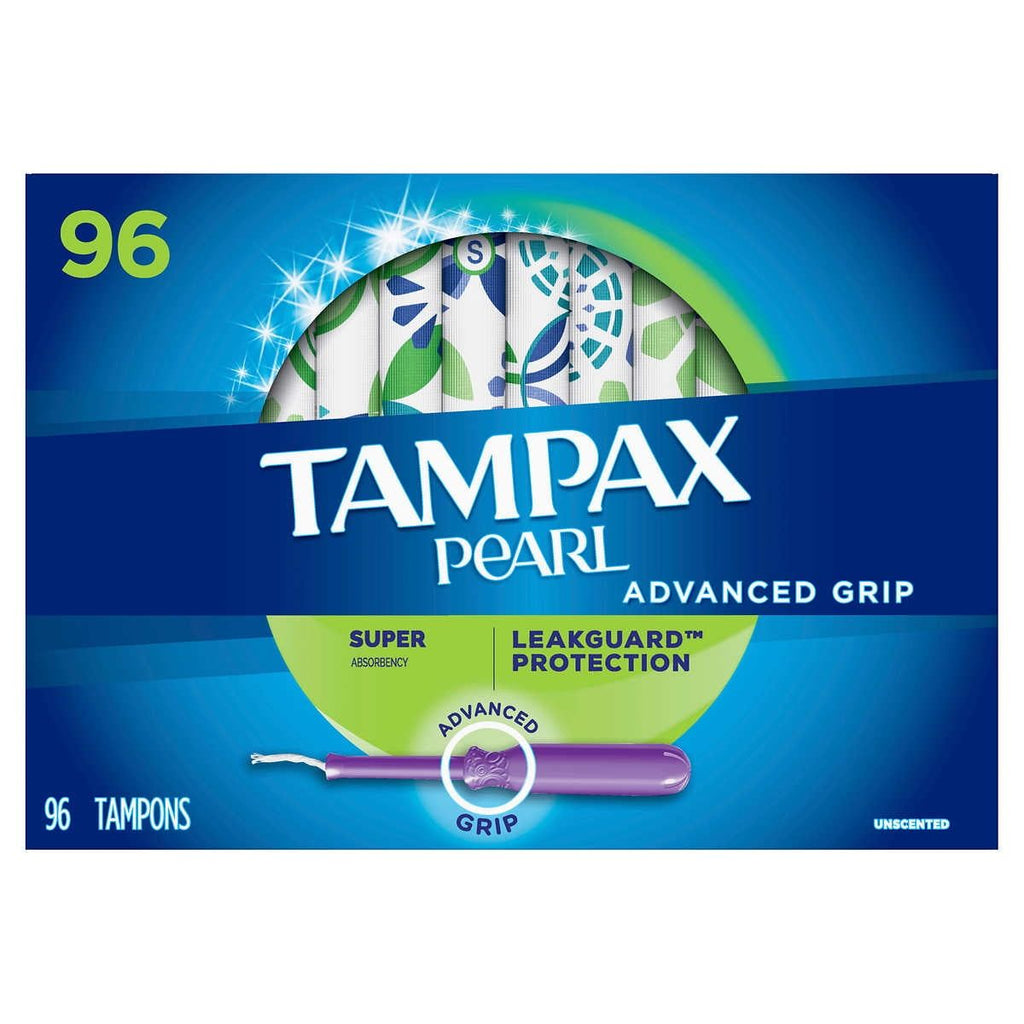 Tampax Pearl Advanced Grip Super Absorbency 96 Count EasyOptionXY LLC