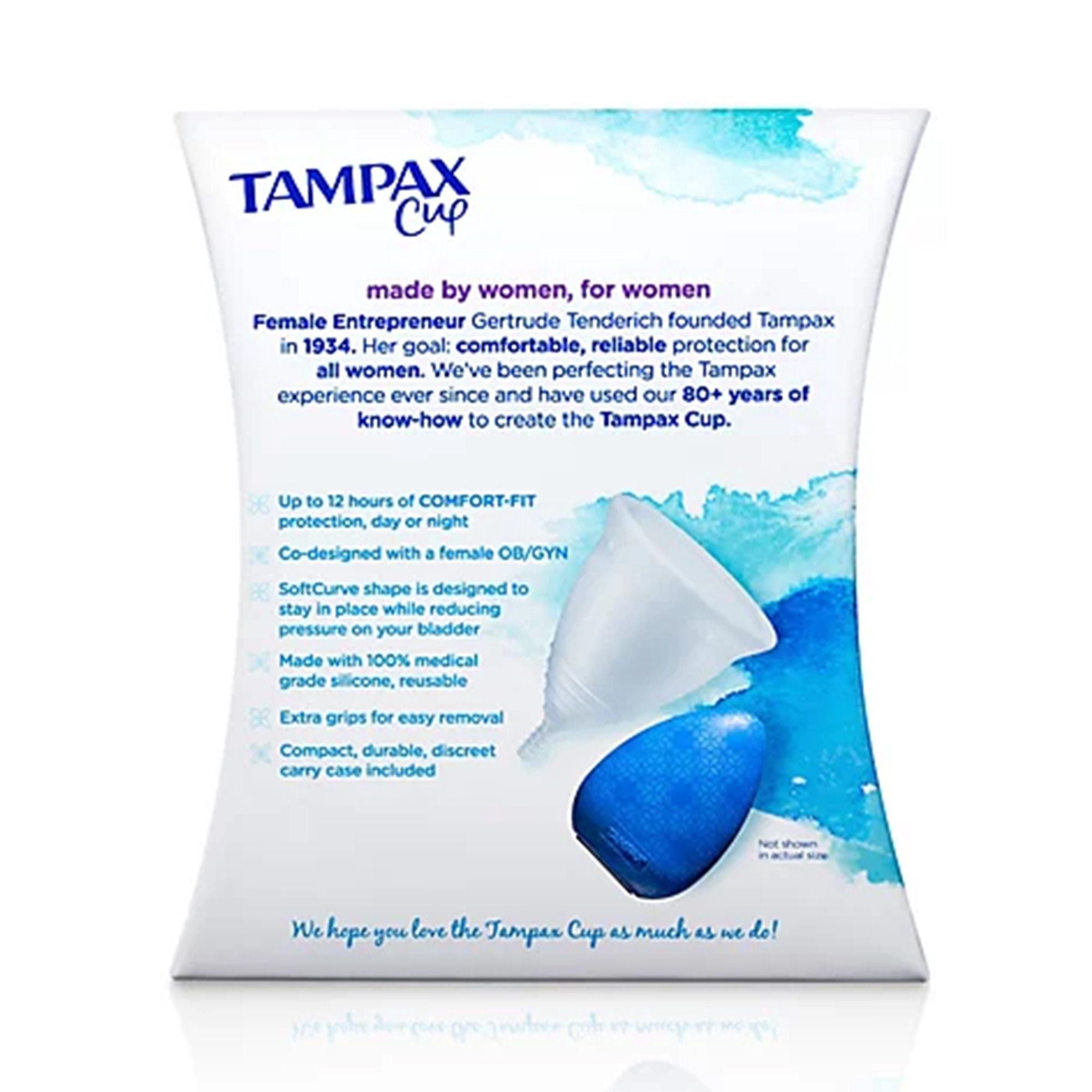Tampax Cup Regular Flow + Carry Case - 1 each