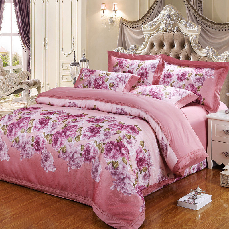 Pure cotton jacquard four-piece bedding Pi-Mart