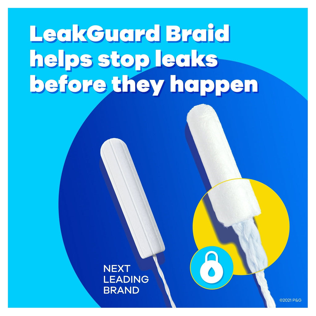 Tampax Pearl Tampons with LeakGuard Braid, Ultra Absorbency, 18 Ct EasyOptionXY LLC