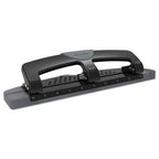 Swingline 12-Sheet Smarttouch Three-Hole Punch, 9/32" Holes, Black/Gray - SJB-DIAMOND ELITES