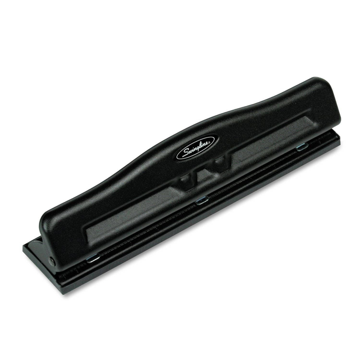 Swingline 11-Sheet Commercial Adjustable Three-Hole Punch, 9/32" Holes, Black - SJB-DIAMOND ELITES