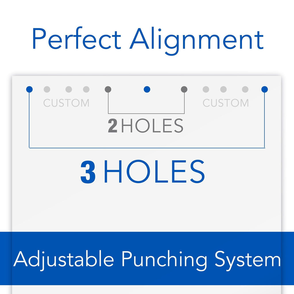 Swingline LightTouch Heavy Duty Punch, 50% Easier, 2-7 Holes, 40 Sheets - SJB-DIAMOND ELITES