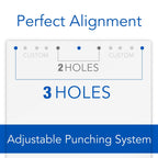 Swingline LightTouch Heavy Duty Punch, 50% Easier, 2-7 Holes, 40 Sheets - SJB-DIAMOND ELITES
