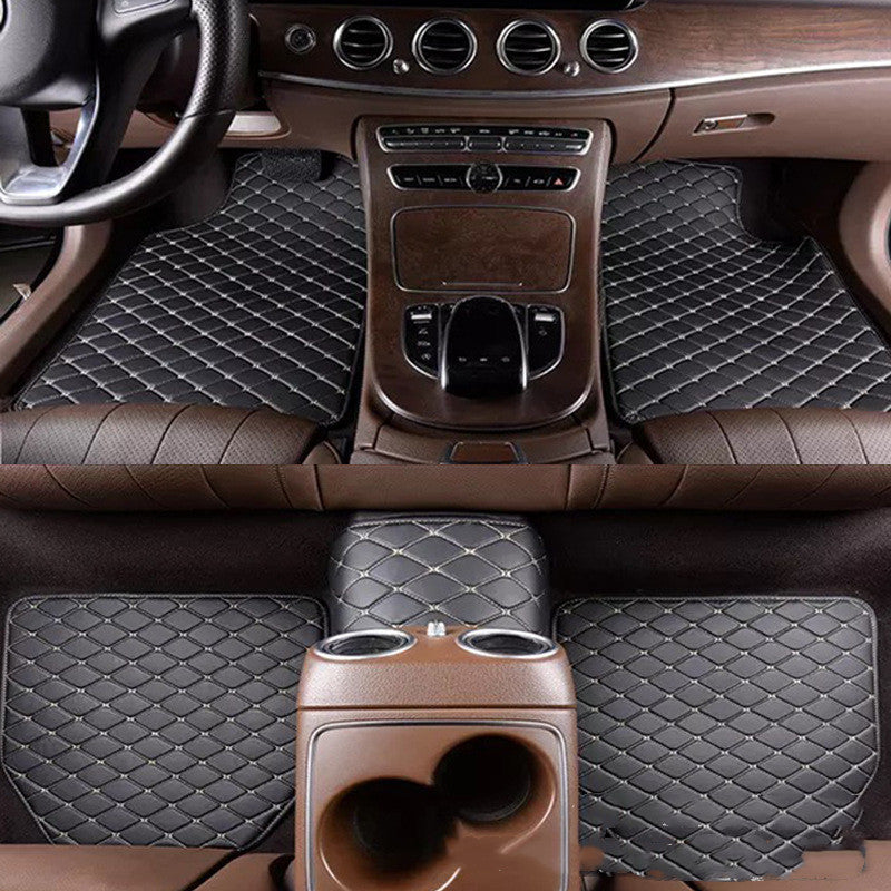 Universal Right Rudder Foot Pad Leather Quilted Embroidered Full Surround Pi-Mart