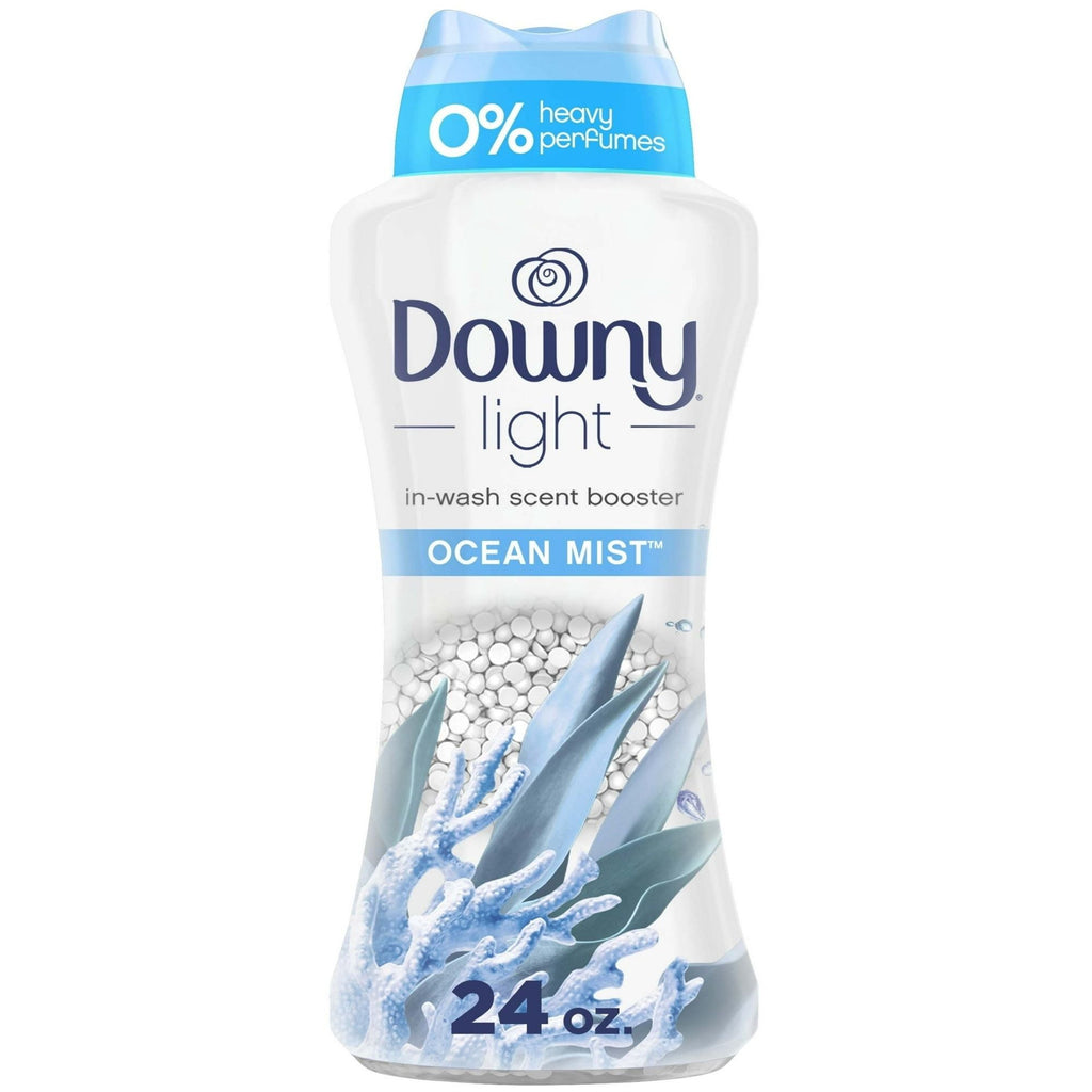 Downy Light Laundry Scent Booster Beads with No Heavy Perfumes, Ocean Mist Scent, 24 oz